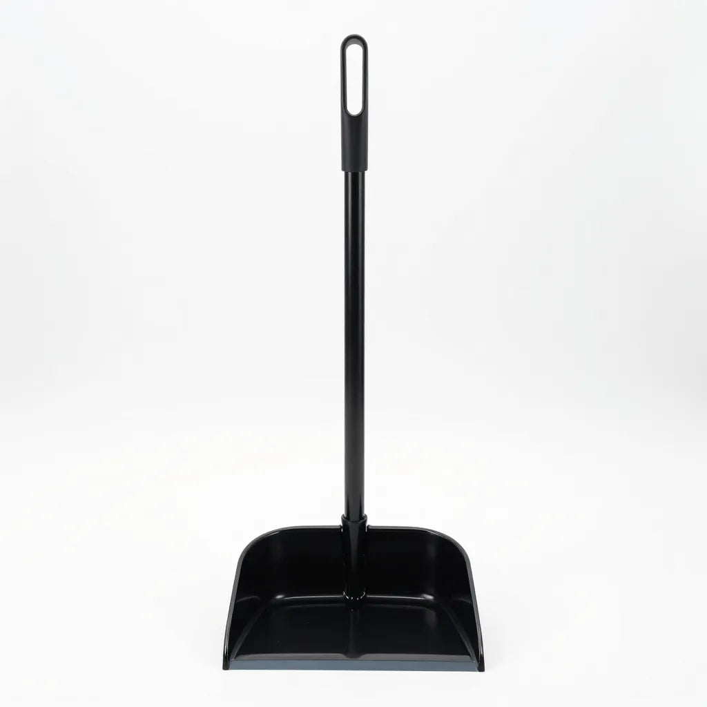 12-inch open-lid upright lobby dust pan