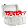 24 oz spray bottles with red triggers, case of 24