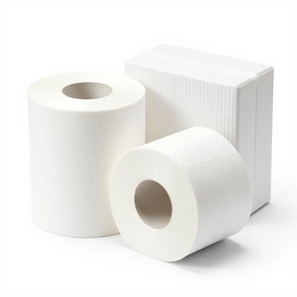Mini jumbo T2 high-capacity toilet paper rolls, case of 12