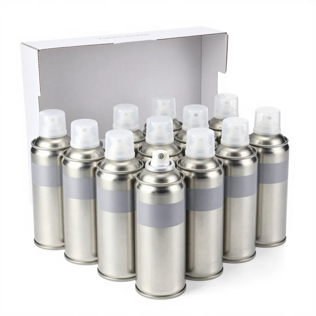 Oil-based stainless steel cleaner aerosol spray cans, case of 12