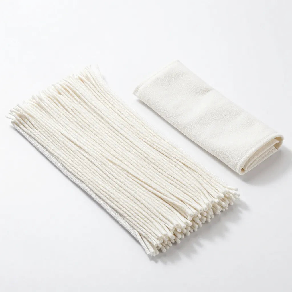 16 oz natural cotton cut-end wet mop heads, case of 12
